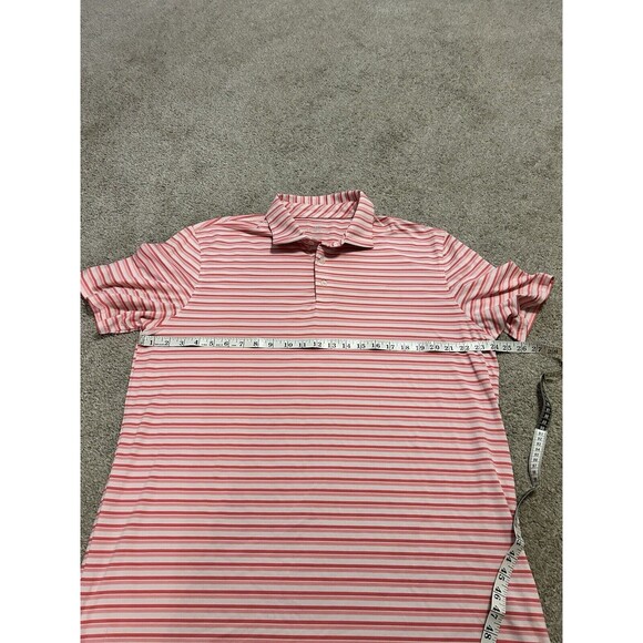 Southern Tide Men’s XL Ryder Performance Polo-Kendrick Heather Rose Blush‎ Pink - Picture 7 of 8
